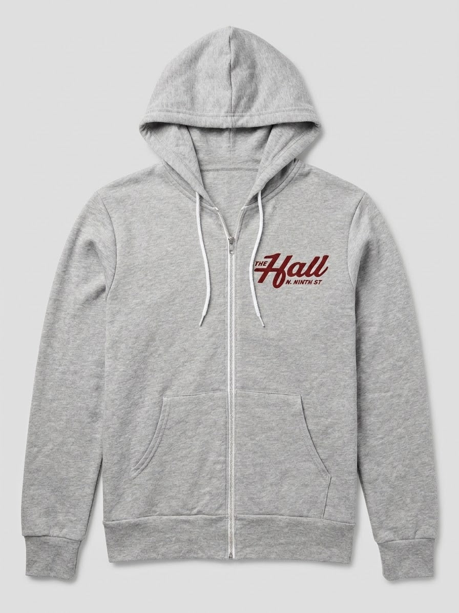 The Hall Logo Zip Up Hoodie