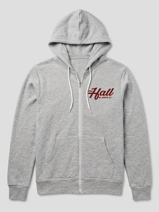 The Hall Logo Zip Up Hoodie