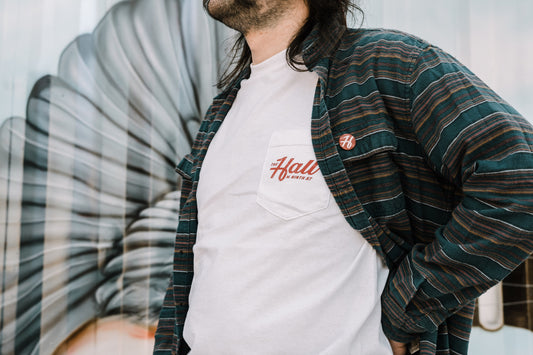 The Hall White Pocket Tee